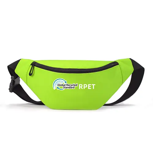 Sustainable RPET Waist Bag with Adjustable Strap and Eco-Friendly Design